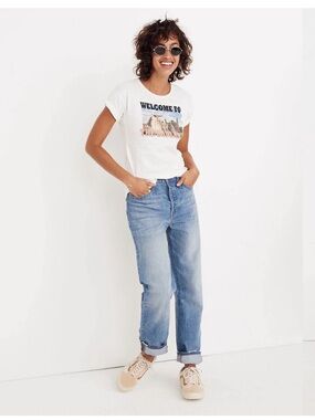 Madewell The Dad Jean- Medium Blue